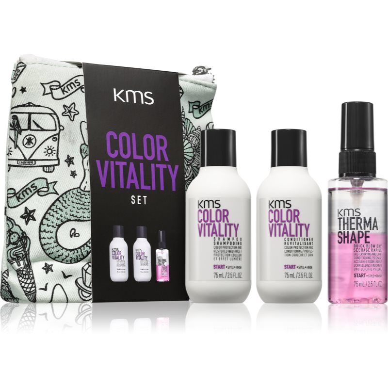 KMS Color Vitality Travel Set with Shampoo and Conditioner 75ml