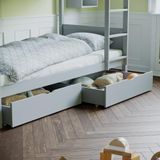 Junior Vida Weegschaal Onderbed Lade Opslag Solid Pine Set van 2 Laden Kinderen Kids (Grijs)