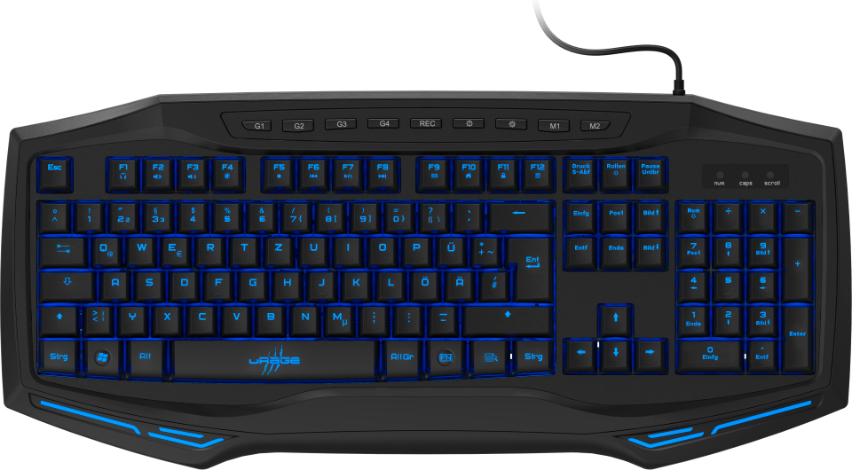 uRage Exodus 300 Illuminated Gaming Keyboard - Qwerty
