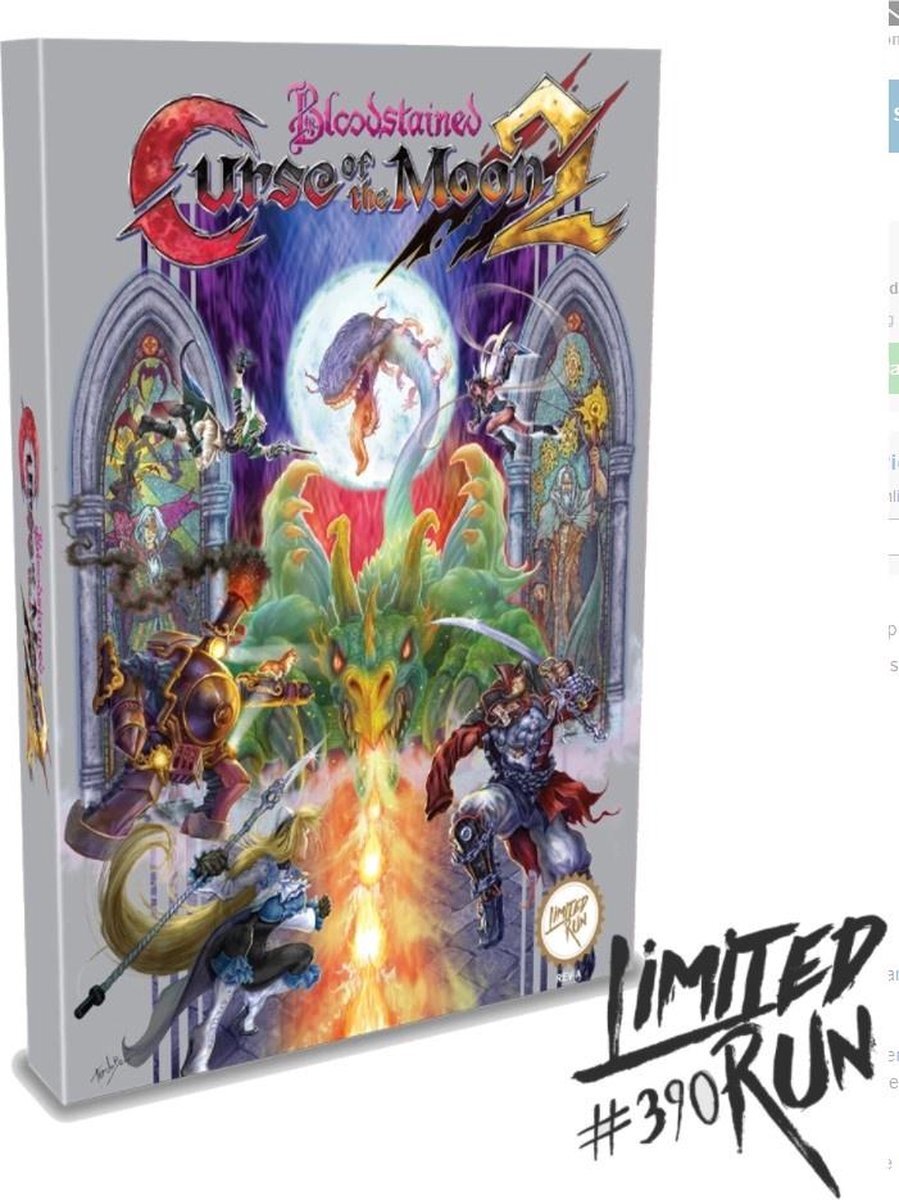 Limited Run Bloodstained Curse of the Moon 2 Classic Edition PlayStation 4