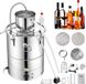 Vevor Water Distilleerder 30l Destillatie Plant 1800w Roestvrijstalen Liquor Distilling Distiller Complete Set Inbegrepen Eindproducten Fruit Wijnen