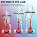 KIDIZ® Kinderstep X-Pro2 - Scooter rouge à 3 roues avec roues LED