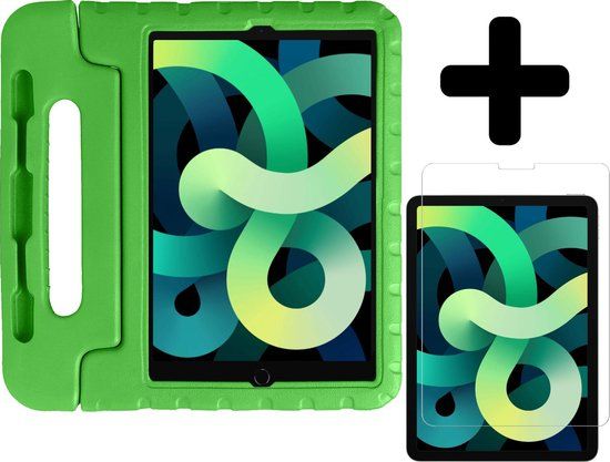 LUQ - iPad Air 4 2020 Kids Case - Shockproof - Green