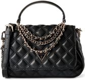 GUESS Giully II Top Handle Flap Bag Black zwart