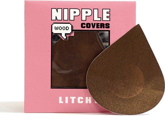 Litchy Nipple Covers - Wood - 5 pairs