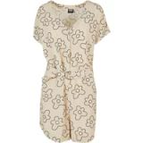 Urban Classics Short viscose belt Playsuit Creme/Zwart M