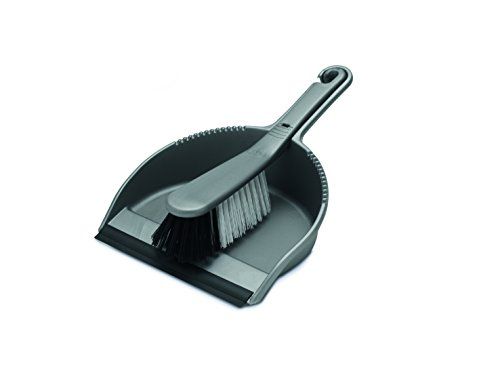 Addis Everyday Soft Stofpan & Borstelset - Metallic Zilver - One Size