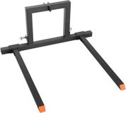 VEVOR Palletvorken 680 Kg, 3-Punts Vorkenbord voor Klemming, Totale Lengte 1280 mm, Vorktanden met Verstelbare Vorkbreedte van 735-1170 mm, Snelkoppelingen voor Tractoren van Categorie 1