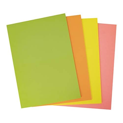 APLI 16216 - A4 fluorescerend geassorteerd karton 170 g 50 vellen