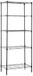 Amazon Basics Opbergunit, smal, 5 planken, planken en poten verstelbaar in hoogte, zwart, 60,1 x 35,6 x 152,4 cm, geen wieltjes