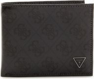 GUESS Leren Portemonnee Mito Billfold Coin Wallet Black Zwart