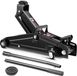 Deuba Hydraulische Krik 3 Ton Compacte Draagbeugel Rol- en Stuurbaar incl. Rubberpad Manoeuvreerkrik Auto Zwart