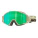 Scott Shield Pro Junior Lunettes de ski - Mojave beige - vert chrome S2