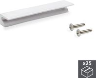 Emuca 9162962 Handgrepen voor meubelstuk - CC 64 mm - Aluminium - Mat geanodiseerd - 25 stuks