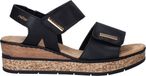 Rieker Plateau Sandalen Dames Zwart Maat 40