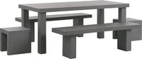 Beliani TARANTO Ensemble de jardin - Gris - Fibre-ciment
