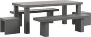 Beliani TARANTO Tuinset - Grijs - Vezelcement