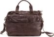 HAROLD'S Leren Business tas Laptoptas met laptopvak Submarine Businessbag Brown Donkerbruin