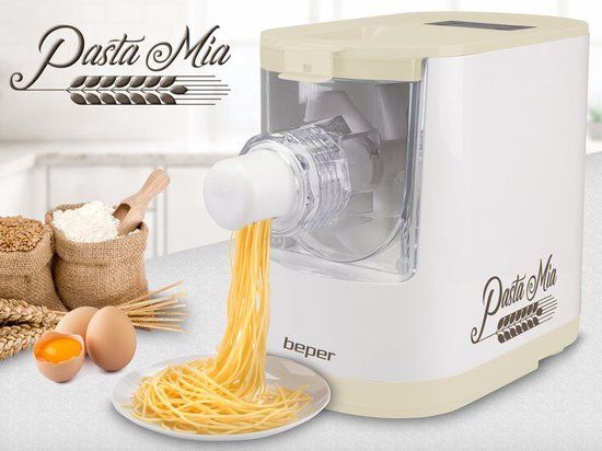 Beper P102SBA500 Pastamachine - 8 verschillende pasta's - Wit/Beige