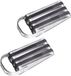 HI Deurstopper - 2 stuks - rubber - RVS - Zwart