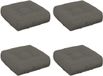 vidaXL - Zitkussens - VIANEN - 4 stuks - 100% Polyester - Grijs
