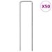 Syfax Panda Grondharingen 50 st U-vormig 15x3,5 cm gegalvaniseerd staal