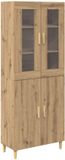 vidaXL Highboard Artisan Eiken 69,5 x 34 x 180 cm