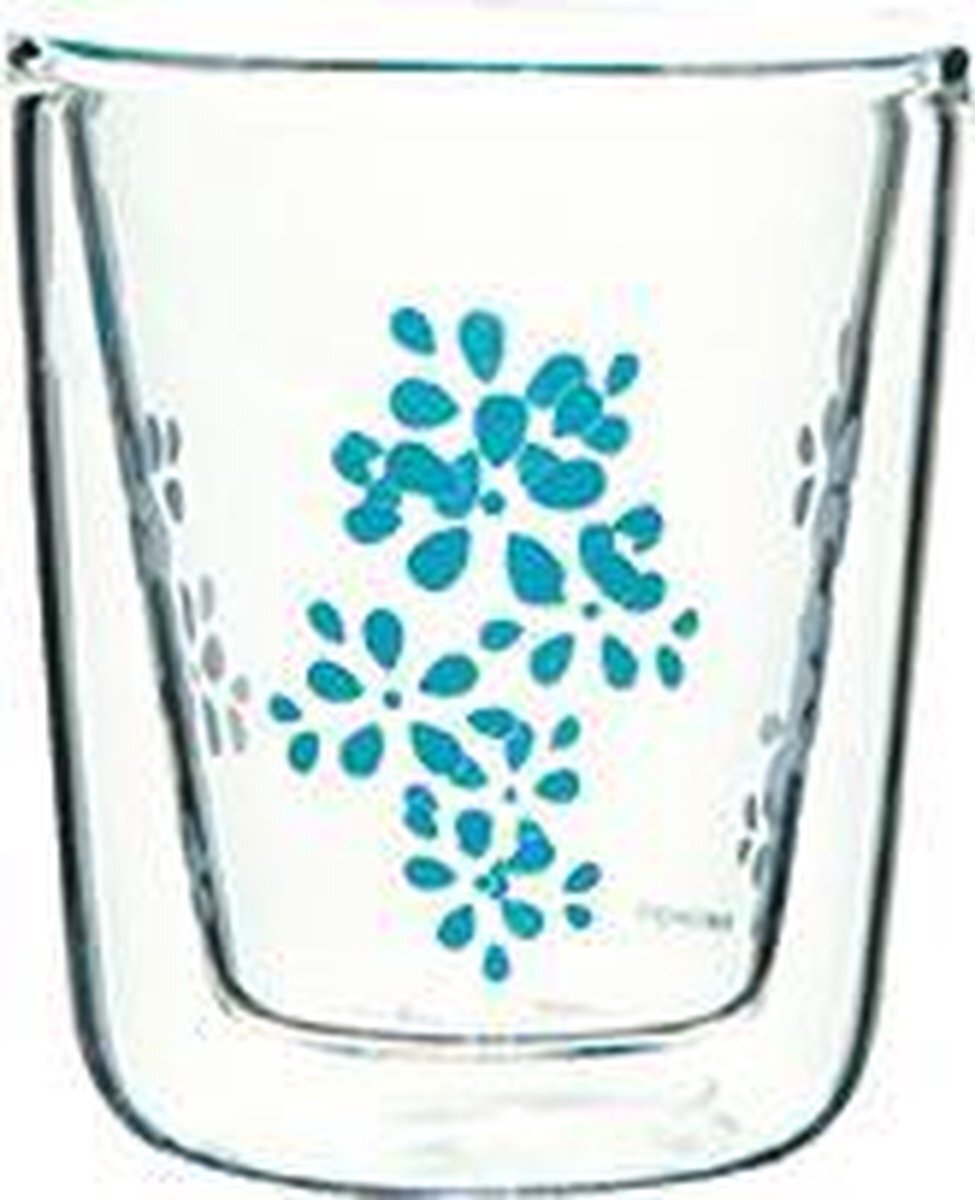 Zak!Designs Glas, Glas, Aqua Blauw, 75ml