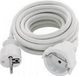 Max Factor Silver Electronics Verlengbare Kabel Schuko Wit