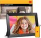 Kodak Digitale fotolijst, wifi, 10,1 inch, HD IPS-touchscreen, elektronische fotolijst met 32 GB geheugen, automatische beeldrotatie, delen van foto's of video's overal via app, zwart