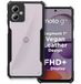 Tumundosmartphone Transparante hoes versterkt met zwarte rand voor Motorola Moto G14