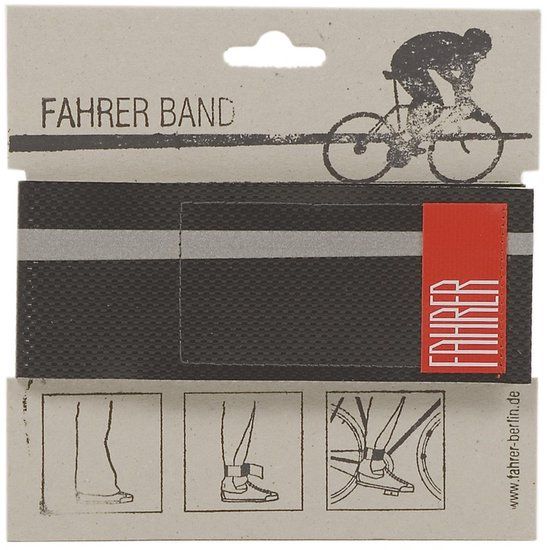FAHRER broekklem Band refelecterend zwart