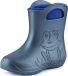 Ladeheid LA-CA-FrogWinter Bottes de pluie pour enfants - Caoutchouc - avec doublure intérieure - EVA - Doublure intérieure lavable - Bleu métallisé/Bleu marine-2 - 28/29