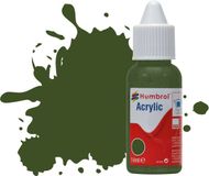 Humbrol - Acrylic Dropper No 242 RLM 71 Darkgreen Matt 14 Ml