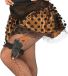 Fiestas Guirca Beenholster Met Pistool 18 Cm Polyester Zwart