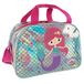 Sporttas Perletti Sporttas Kinderen met Reflecterende Details - Waterdichte Holdall Schoudertas Meisjes voor Gym Zwembad - Roze Weekendtas Plunjezak met Glitter - 28x41x21 cm (Zeemeermin)