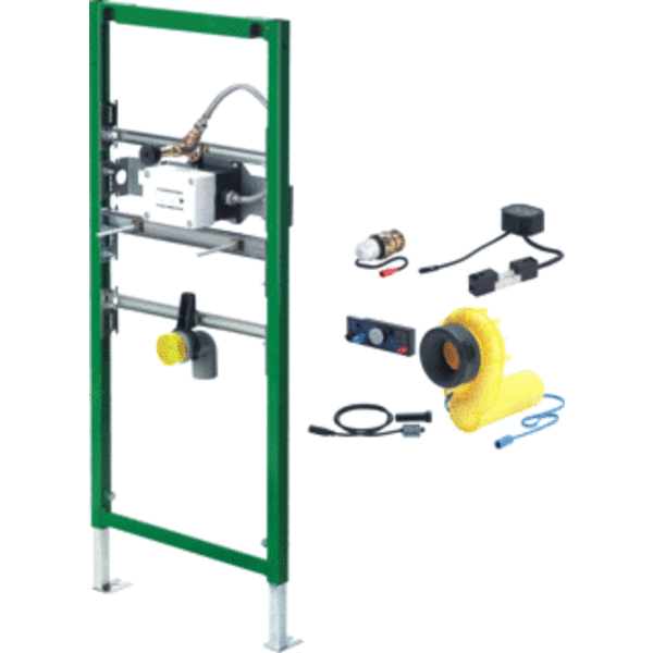 Viega Eco Plus urinoir element voor voorwandinstallaties en systeemwanden 1130x490mm sifon sensor techniek 727918