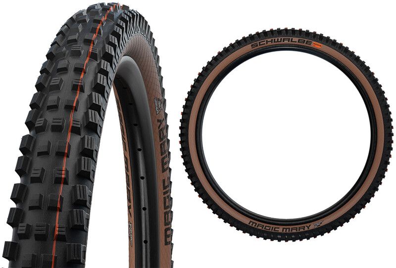 SCHWALBE Magic Mary Super Gravity Vouwband 27.5x2.40" Addix Zacht TLE - Zwart/Bruin