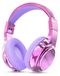 Merkloos Koptelefoon kinderen - Draadloos Bluetooth 5.3 - Metallic roze - Met microfoon en bekabelde modus
