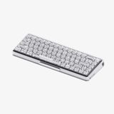 Lofree 1% Clavier mécanique transparent à 65% - USB + Bluetooth - Transparent