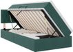 vidaXL Opbergbed met hoofdeinde Donkergroen 90 x 200 cm Fluweel