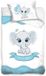 Olifant housse de couette bleu - 90 x 120 cm - Coton