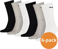 Puma Sportsokken Zwart Grijs Wit - 6 paar - Maat 35/38