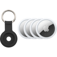 Apple AirTag 2 (4-Pack) + BlueBuilt Apple AirTag Sleutelhanger