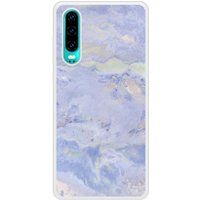 P30 Marbre Bleu Bedrukt siliconen hoesje