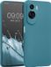 kwmobile hoesje geschikt voor Honor 90 Lite 5G - Hoesje voor smartphone - Back cover in Metallic carabisch blauw