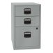 Bisley Home Bijzetkast PFA, 2 universele laden, 1 HR-lade, metaal, 355 zilver, 40 x 41,3 x 67,2 cm