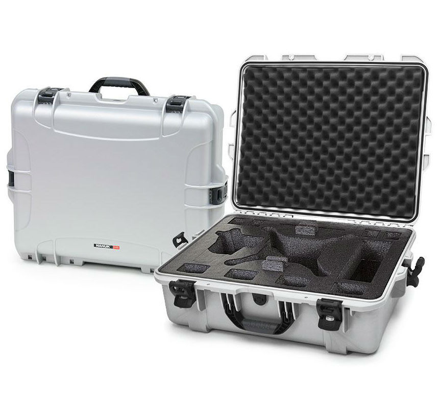 Nanuk 945 Case Silver with Foam Insert for DJI Phantom 4