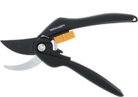 Merkloos Bypass-snoeischaar voor jonge takken en twijgen - antikleeflaag - lengte: 20 cm - zwart/oranje