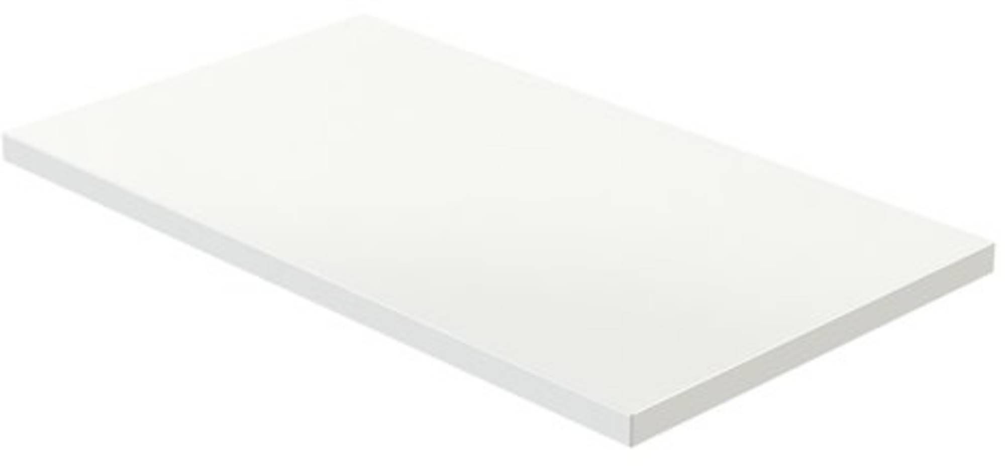 Tiger S-Line Wastafelblad 80x45,2x2,5 cm Hoogglans Sneeuwwit